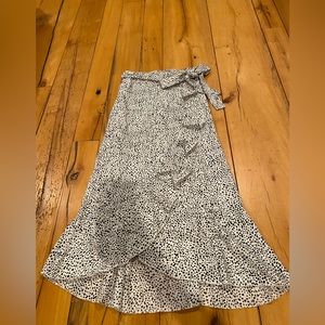 Midi wrap around skirt